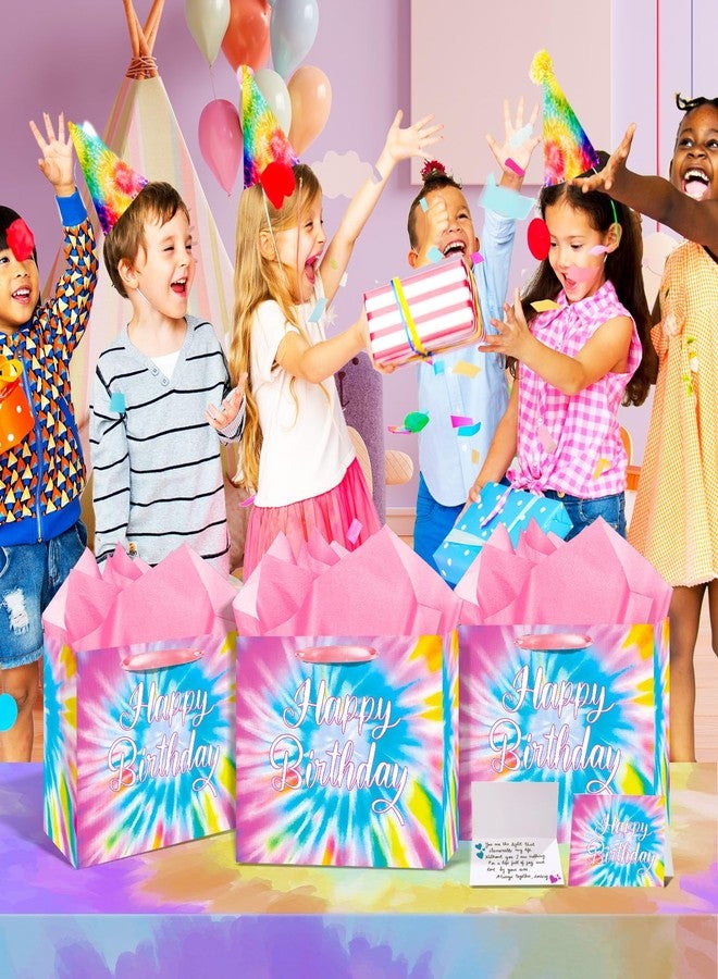 Woosytoo Tie Dye Birthday Decorations Tie Dye Party Gift Bags Tie Dye Camouflage Paper Bags Colorful Rainbow Paper Goodie Candy Treat Bags for Tie Dye Birthday Retro Party Favors Supplies - Image 4